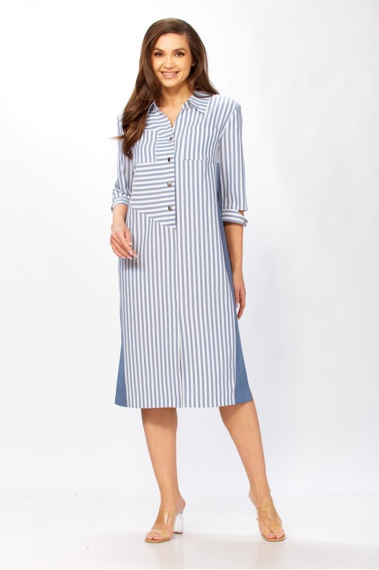 Tensi 411 джинсовый + белый