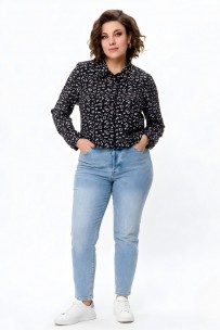 ABBI style 4028 черный с принтом