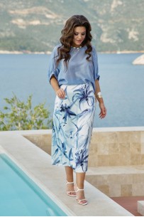 Vittoria Queen 28783ю молочный, синий, принт