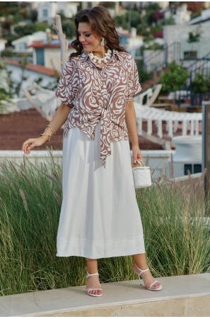 Vittoria Queen 29113бл молочно-коричневый, принт