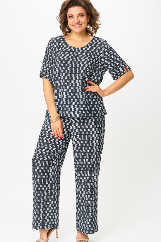 БелЭльСтиль 875+605 сине-белый принт