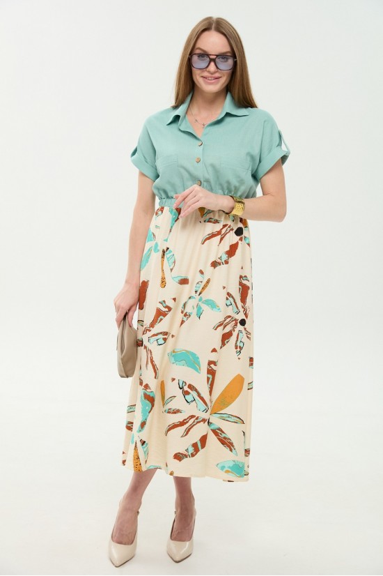 NIKVA 1050-1 мята и бохо мультиколор