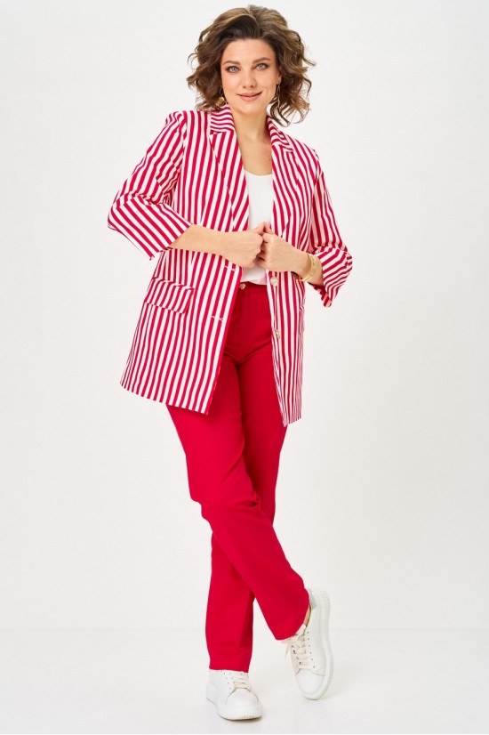 БелЭльСтиль 762+609 красный+полоска