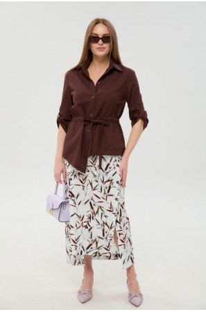 NIKVA 980-6 шоколад и листья мультиколор NIKVA 980-6 шоколад и листья мультиколор