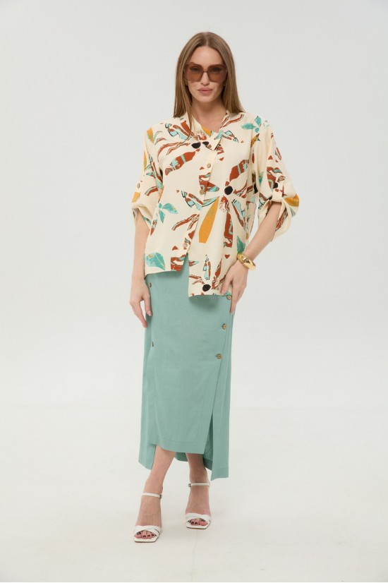 NIKVA 975-6 мята и бохо мультиколор