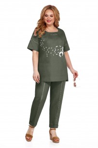 LaKona 11378 хаки с одуванчиками