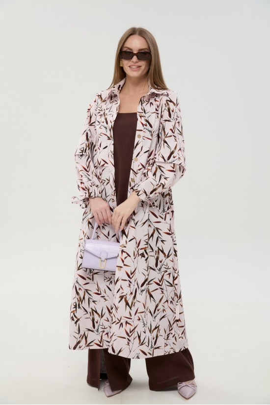 NIKVA 976-18 шоколад и листья мультиколор