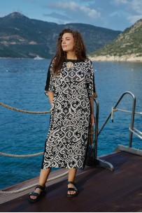 Vittoria Queen 28073 черно-бежевый принт