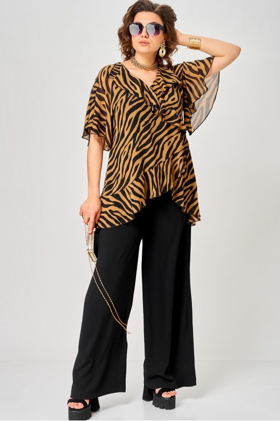 EVA GRANT 198-1 принт зебра кофе