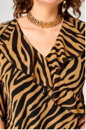 EVA GRANT 198-1 принт зебра кофе