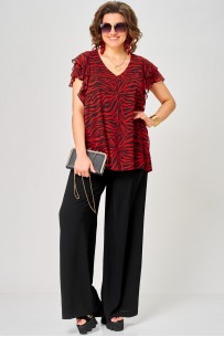 EVA GRANT 145 принт зебра красный