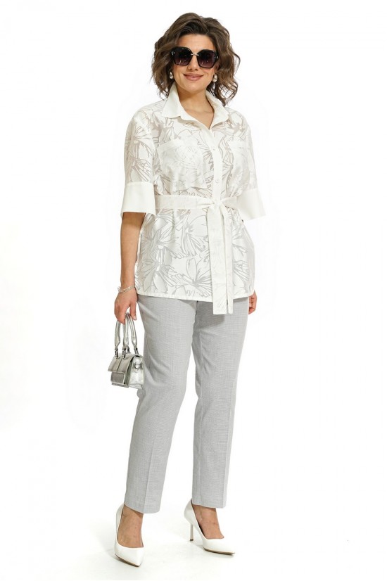 Alani Collection 2554 молоко+серый