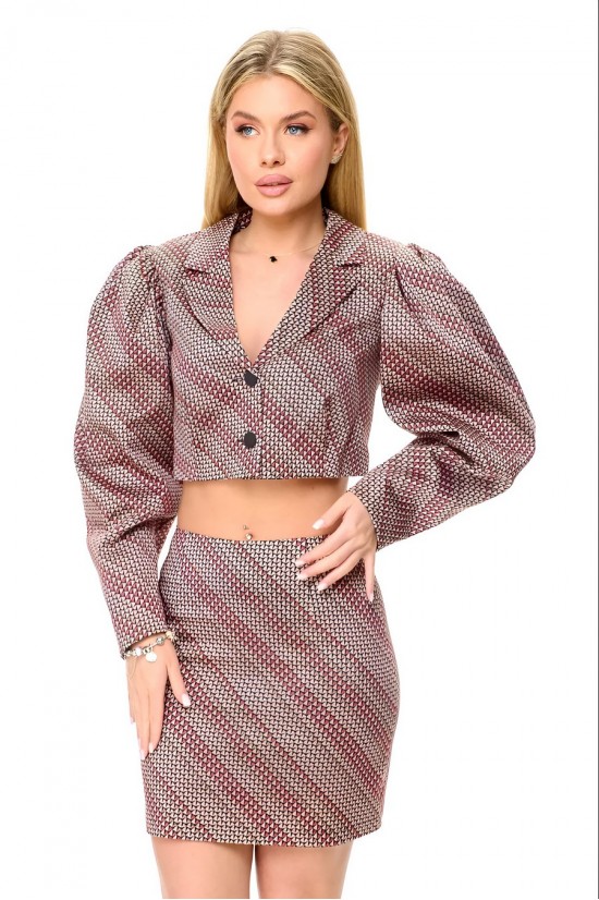 ABBI style 5019.1 бежево-бордовый