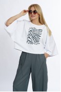 Alani Collection 2565 молоко+серый