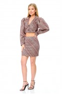 ABBI style 5019.2 бежевый с бордовым