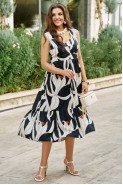 Vittoria Queen 28143 черный, молочный принт