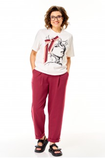 Michel chic 1458 марсала, белый Michel chic 1458 марсала, белый