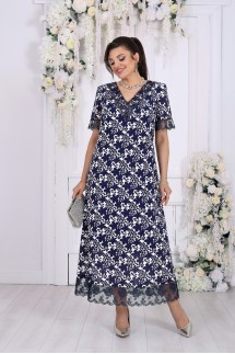 Ninele 7542 синий+цветы