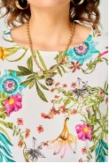 BLISS 9415 белый цветы