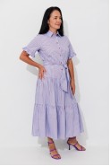 AmberA STYLE 1153 голубой полоска