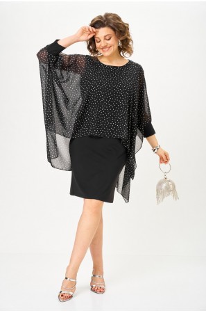 Michel chic 2203 черный, горох Michel chic 2203 черный, горох