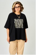 LARINI 083 черный золотой зебра