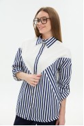 NIKVA 953-6 молоко+синие полосы