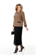 Michel chic 1394 карамель+черный