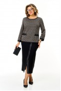 Michel chic 1394/2 серая графика/черный