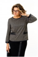 Michel chic 1394/2 серая графика/черный