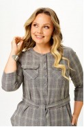 Lady Style Classic 1819/3 серый+розовый