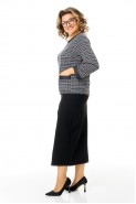 Michel chic 1394/2 фактурная клетка+черный