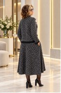 Anastasia 1401 черно-белый меланж