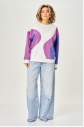 RUMODA 2298 молочный_фиолетовый