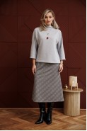 Anastasia 1284 серый/клетка
