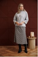 Anastasia 1284 серый/клетка