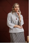 Anastasia 1284 серый/клетка