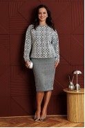 GALEAN STYLE 1025 черно-серый орнамент