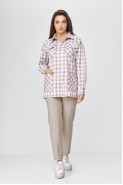 ABBI Style 5002 розовая клетка+беж