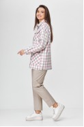 ABBI Style 5002 розовая клетка+беж