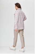 ABBI Style 5002 розовая клетка+беж