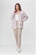 ABBI Style 5002 розовая клетка+беж