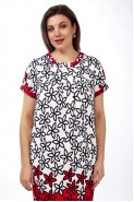 Lady Style Classic 1075 молочный+красный