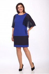 Lady Style Classic 977 черный+васильковый