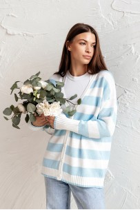Romgil 3822Х белый+бледно-голубой