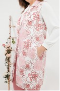 SandyNA 130560 розовый+розовые цветы