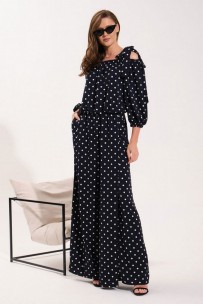 VI ORO 1041-1 черный+горох VI ORO 1041-1 черный+горох