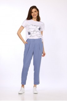 Vilena Fashion 814 белый+светлый джинс